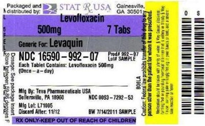 Label Image (Levofloxacin 500 mg Label)